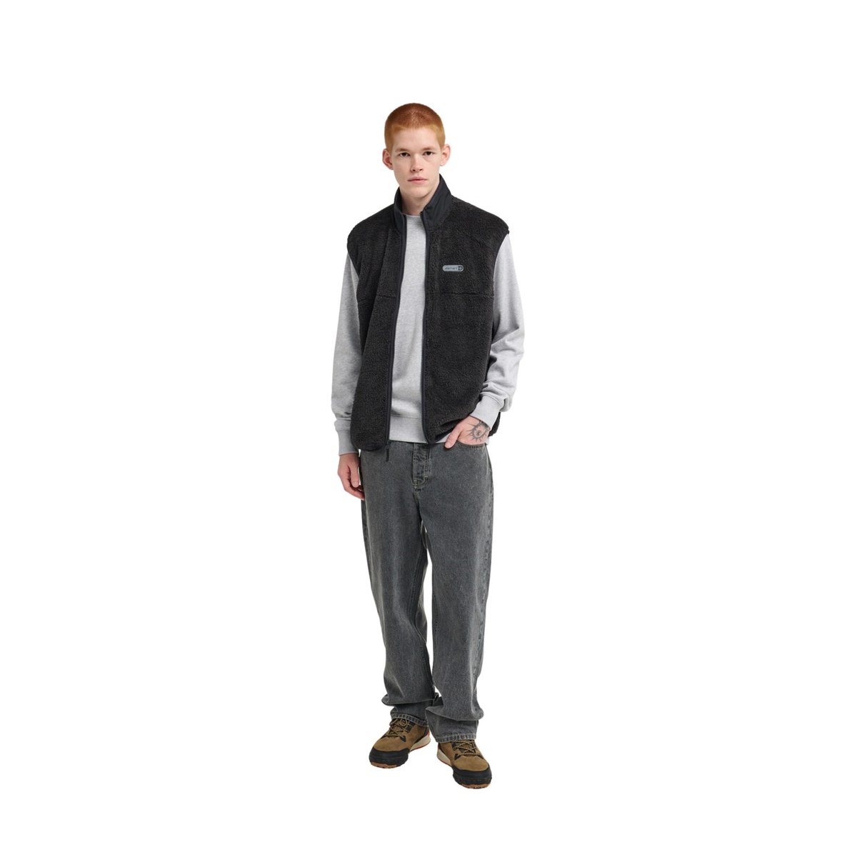 Veste sans manches en polaire CLASSIC noir flint black, ELEMENT