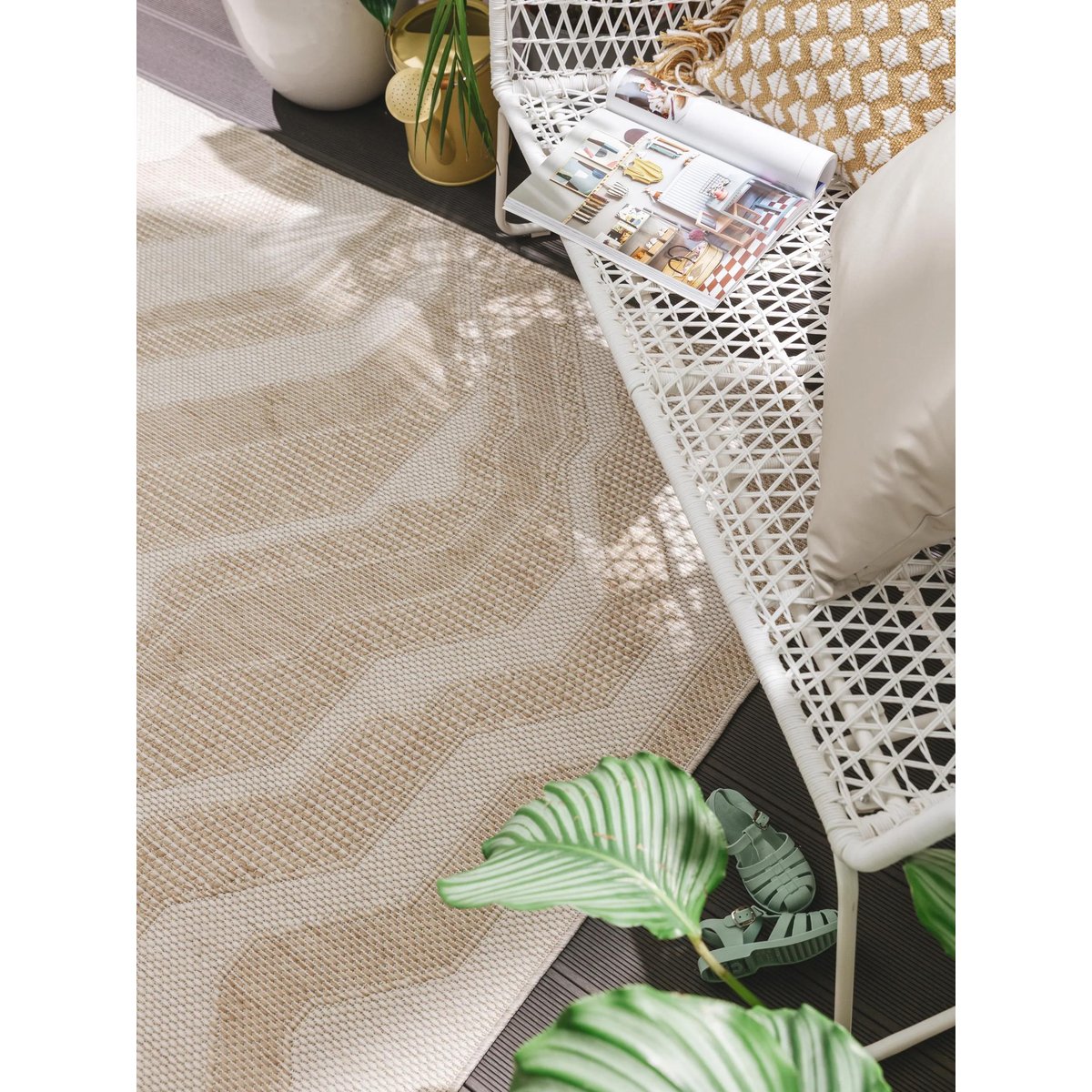 Tapis d'extérieur & intérieur BRONCO crème, BENUTA 
