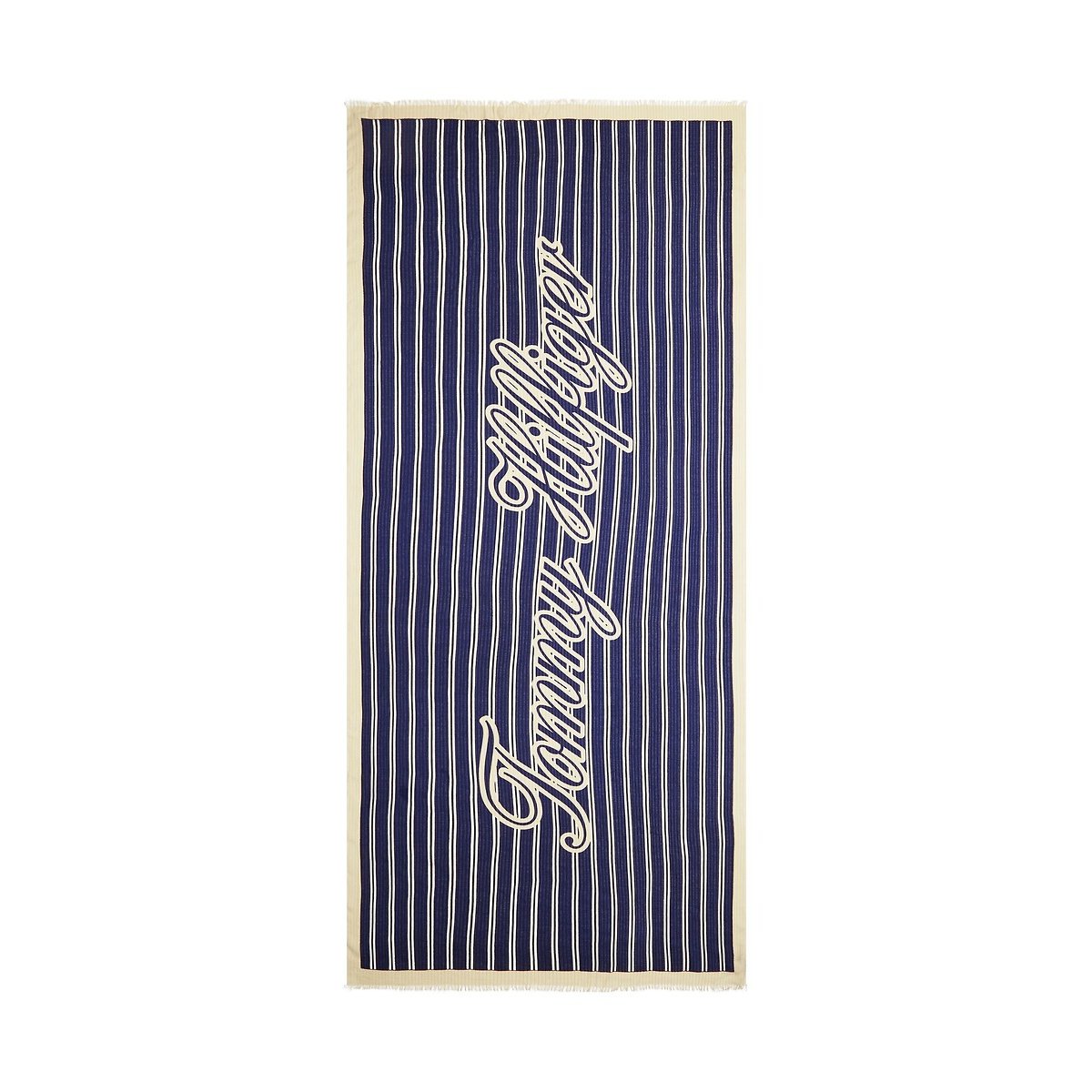 Script Printed Scarf navy blue, TOMMY HILFIGER