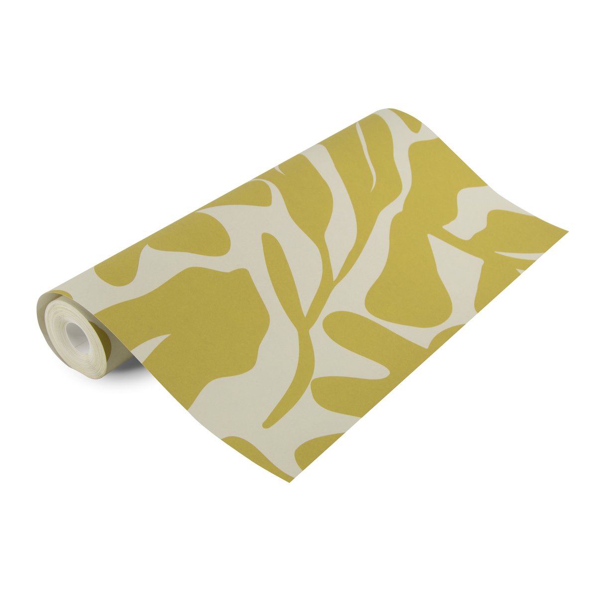 Papier peint panoramique Joy jaune ocré anisé, beige, ART FOR THE HOME