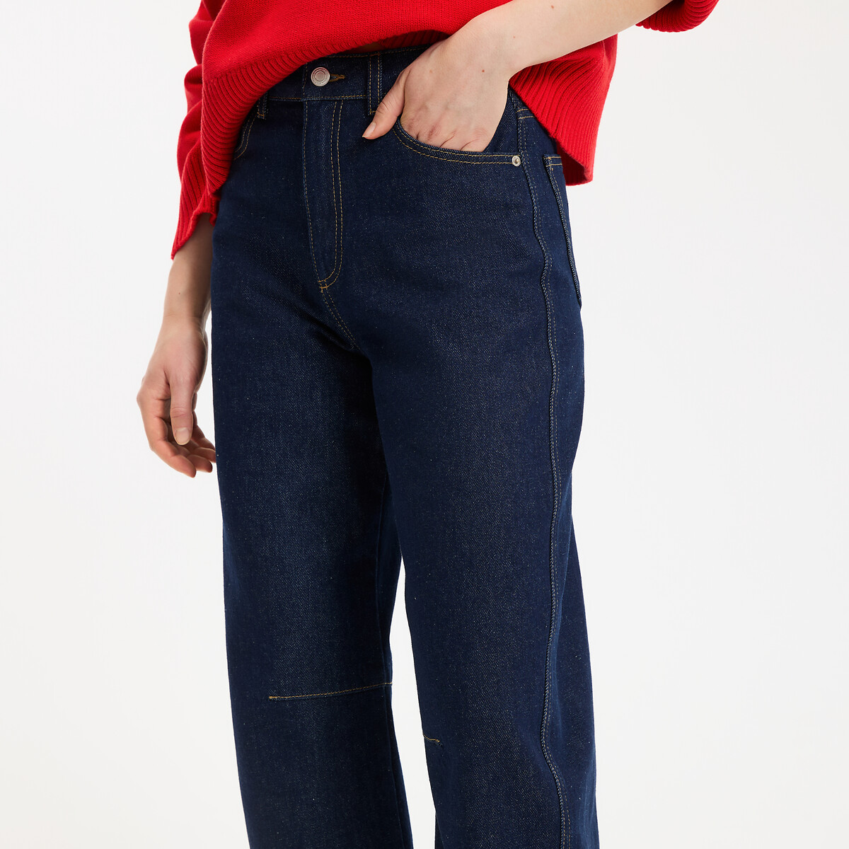 Signatures Armide Wide Leg Barrel Jeans untreated blue, LA REDOUTE COLLECTIONS