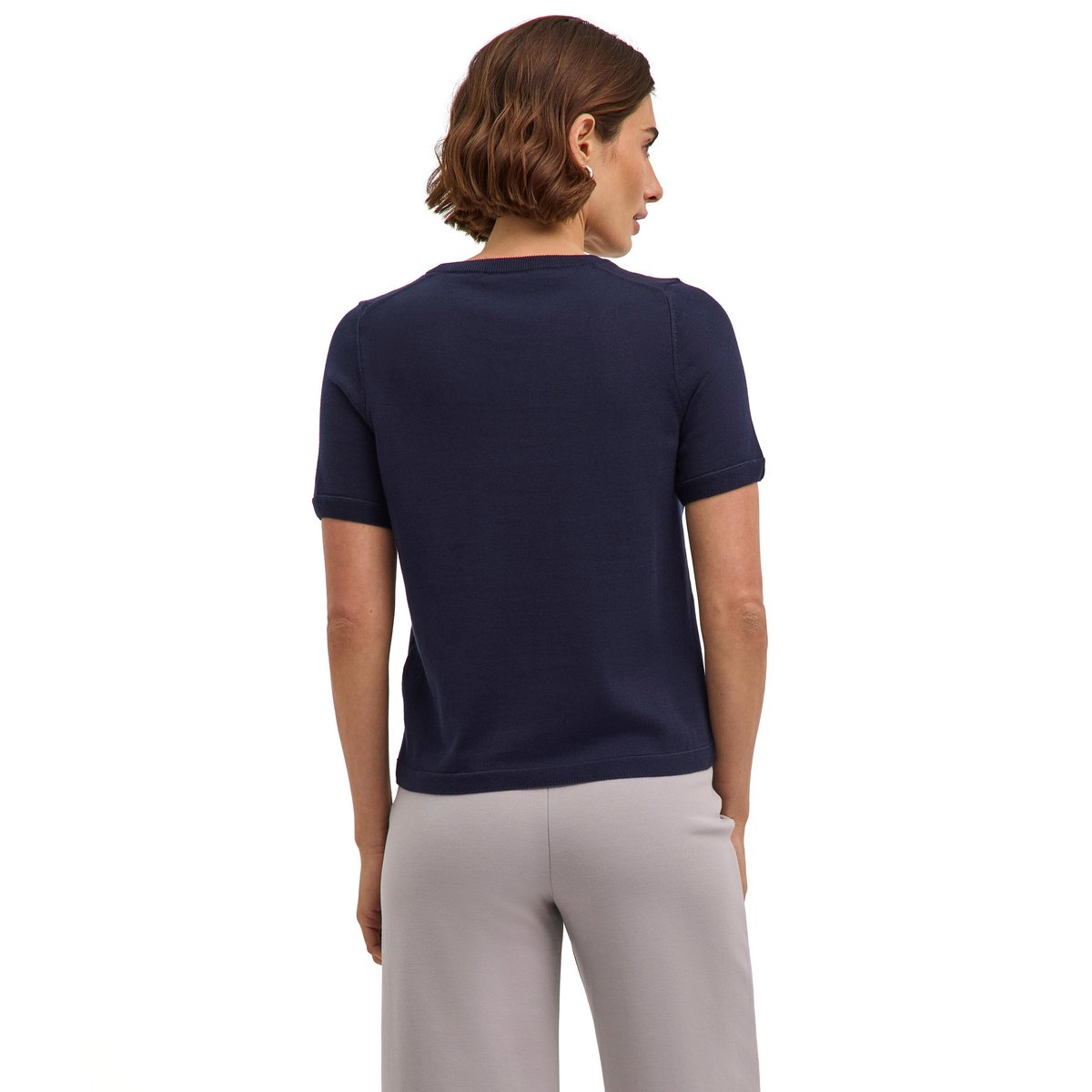Pull-over Cotton Knit bleu fonce, FALKE