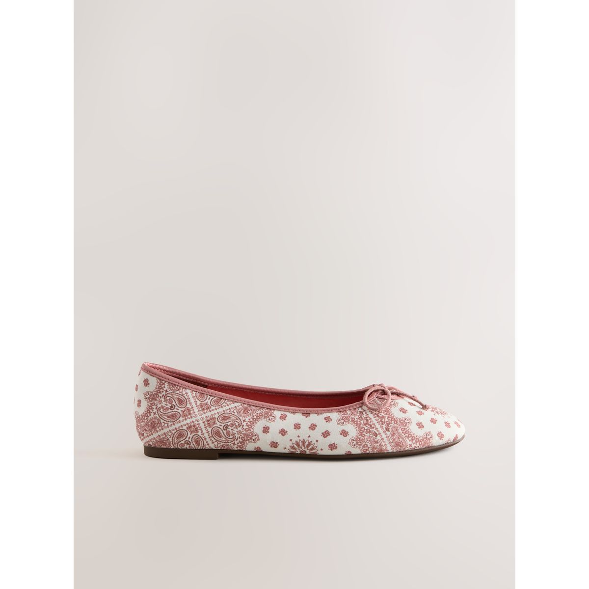 Ballerines en raphia bandana forever comfort® rose/blanc, NEXT
