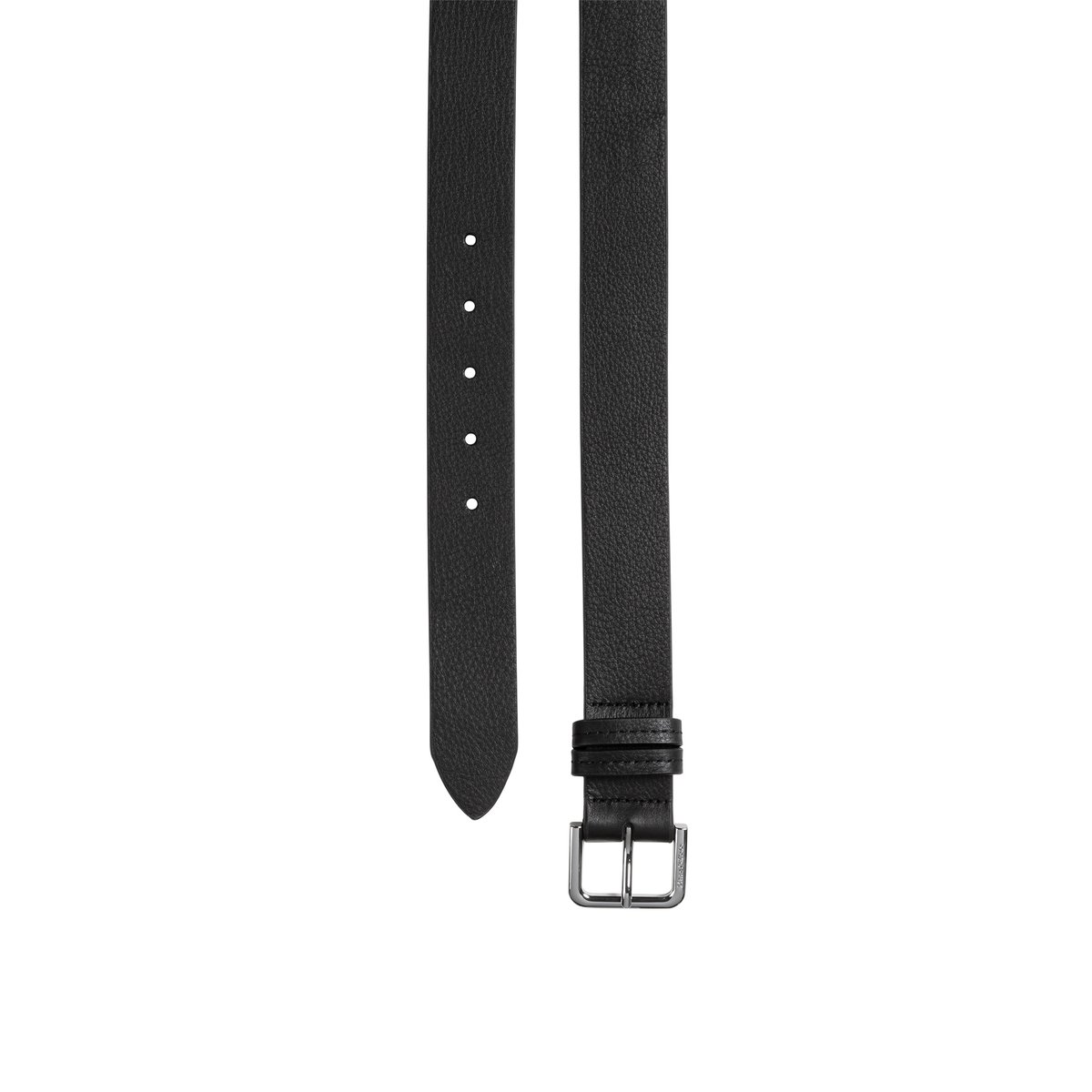 Ceinture modèle Billis en cuir de vachette de qualité supérieure noir, MARC O'POLO