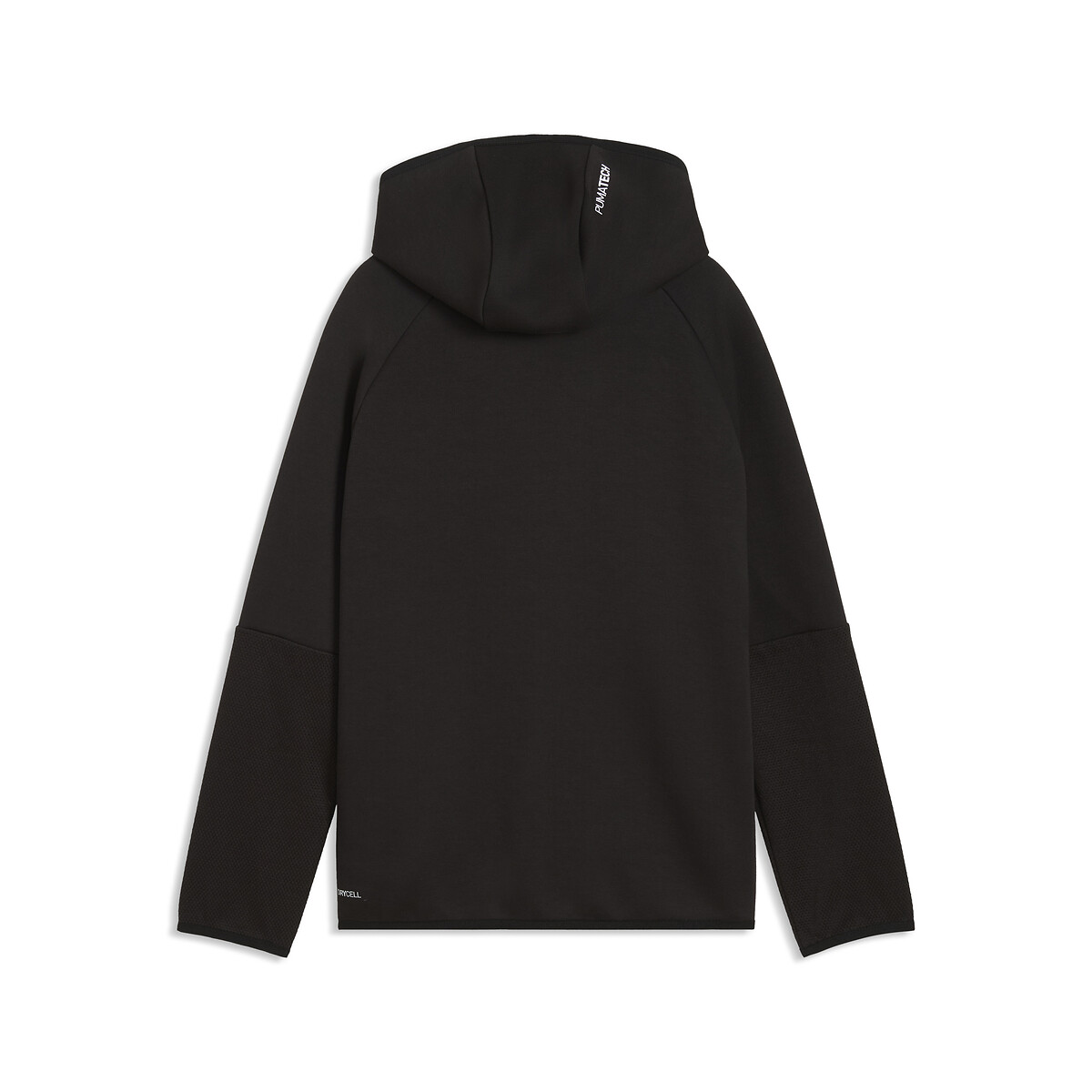 Felpa cerniera e cappuccio in materiale tecnico nero , PUMA