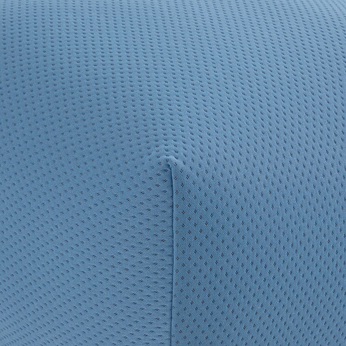 Poef, in gewatteerde stof, breedte 83 cm, NURIA blauw, LA REDOUTE INTERIEURS
