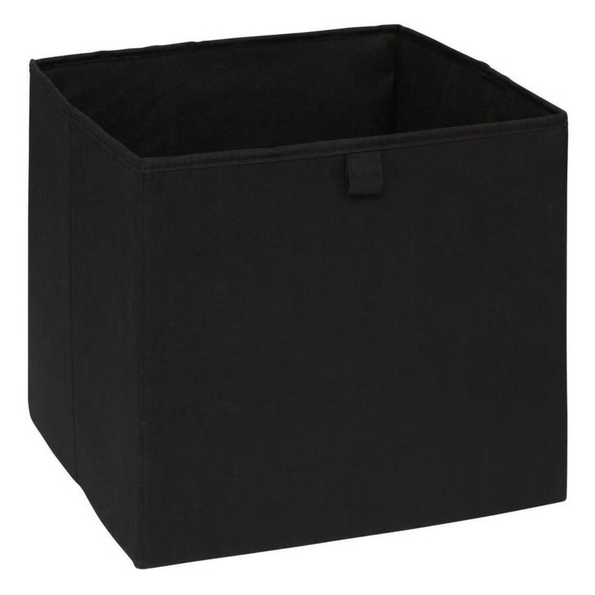 Lot de 2 boîtes de rangement cubes à motifs zèbre MIX'N MODUL noir, TOILINUX