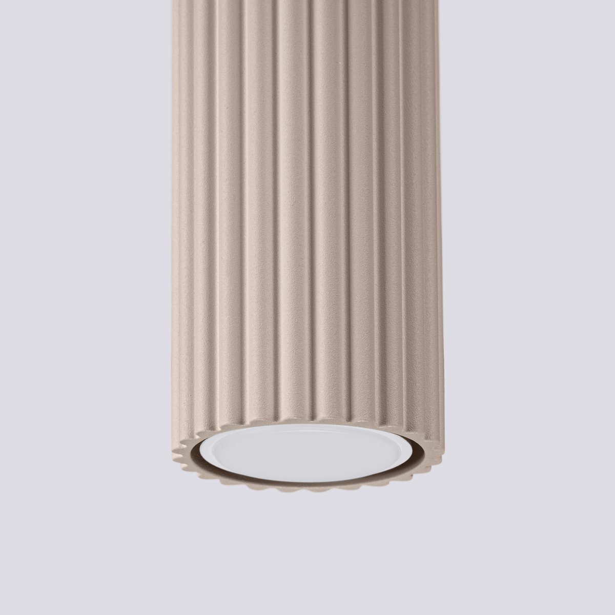 Plafonnier Aluminium Taupe GU10 1 Karbon marron, EDEN
