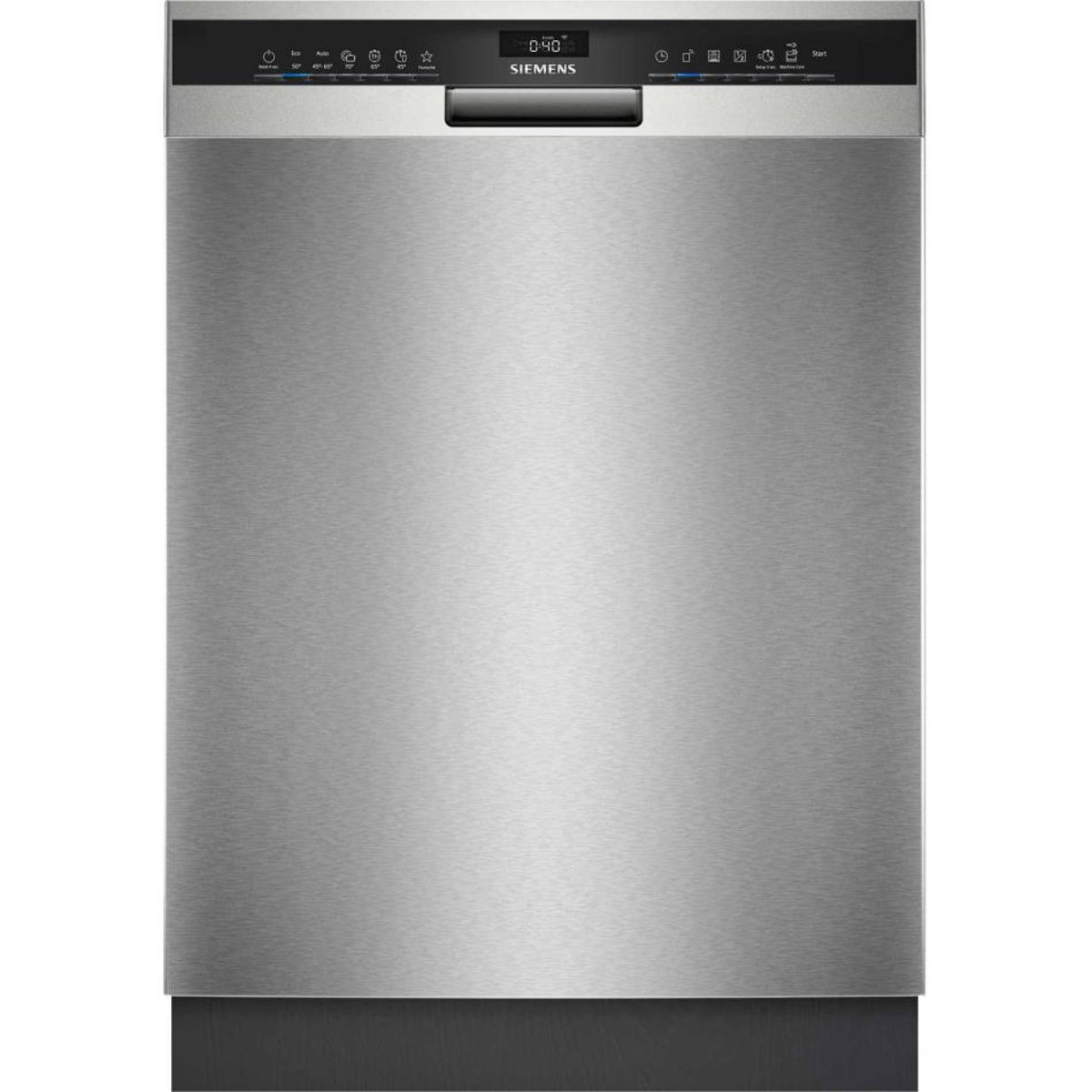 Lave vaisselle integrable 60 cm SN43HI01MS sans facade bandeau acier, SIEMENS