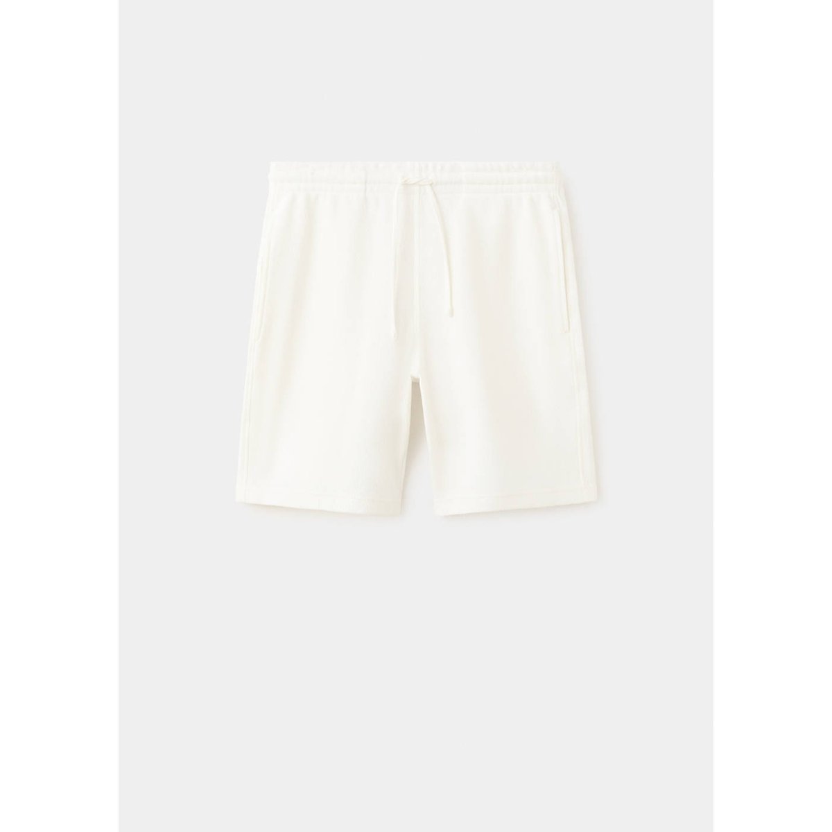 Bermuda coton texturé cordon blanc, MANGO MAN
