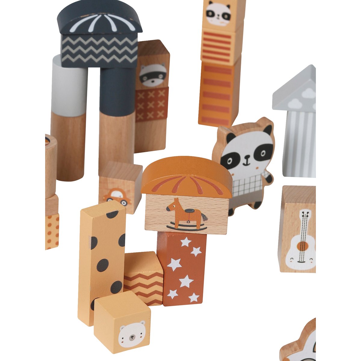 Coffret multi constructions RATON MIGNON en bois gris, VERTBAUDET