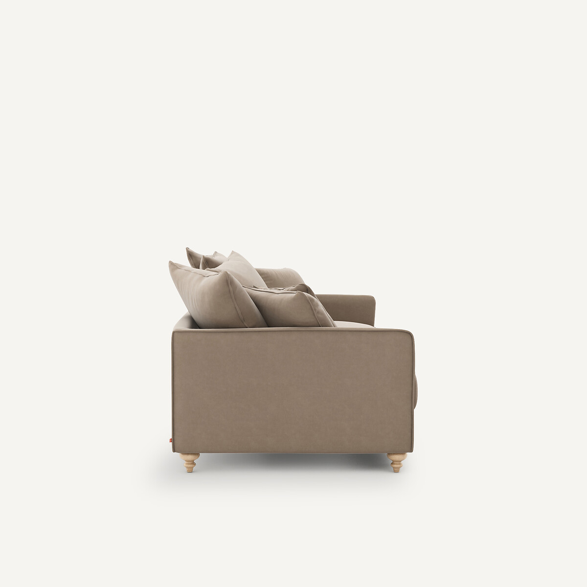 Omvormbare 3-zits fluwelen zetel, Lazare beige cendré, AM.PM