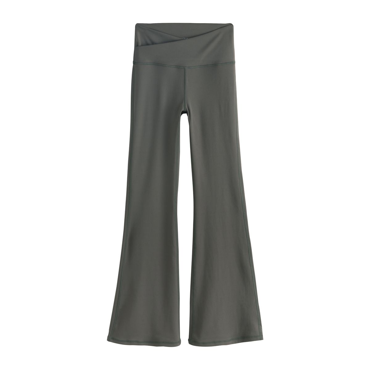 Legging évasé effet portefeuille active vert kaki, NEXT