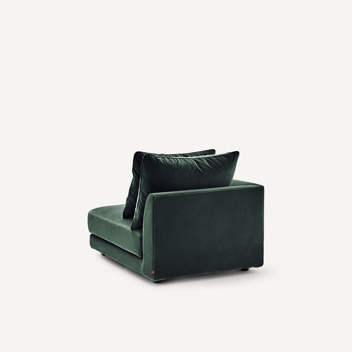 Linkes Sofa-Halbmodul, modular, aus Samt, TIBERIO khaki, AM.PM