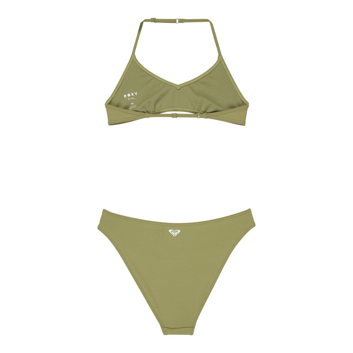 Ensemble 2 pièces bikini bralette deux pièces SOLID ACTIVE SET. vert oil green, ROXY