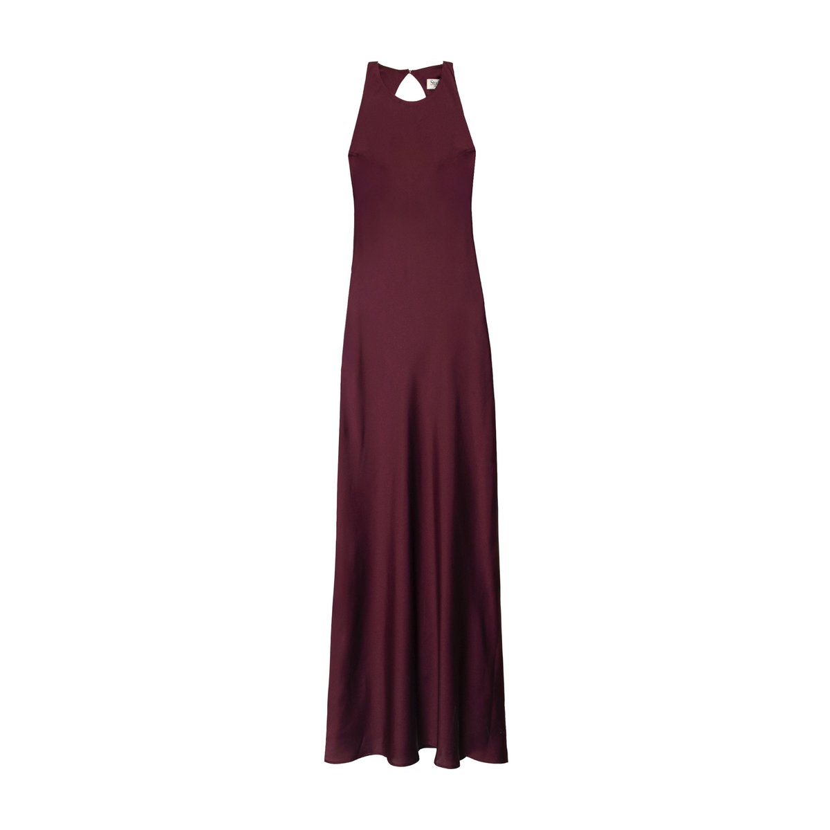 Robe longue à dos nu bordeaux, THE-ARE