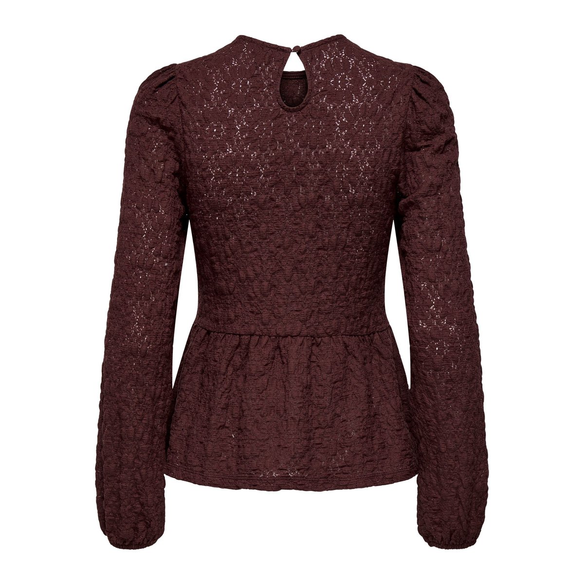 Top Peplum decadent chocolate, ONLY