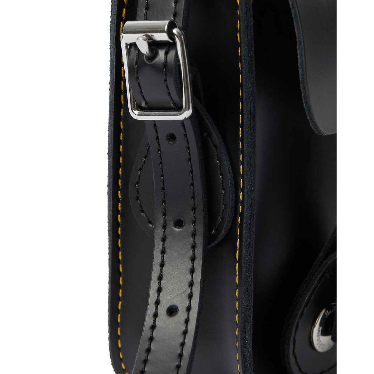 Petit sac bandoulière en cuir smooth noir, DR. MARTENS