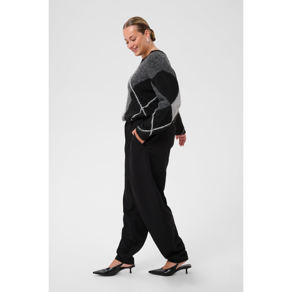 Pantalon de costume noir, KAFFE CURVE