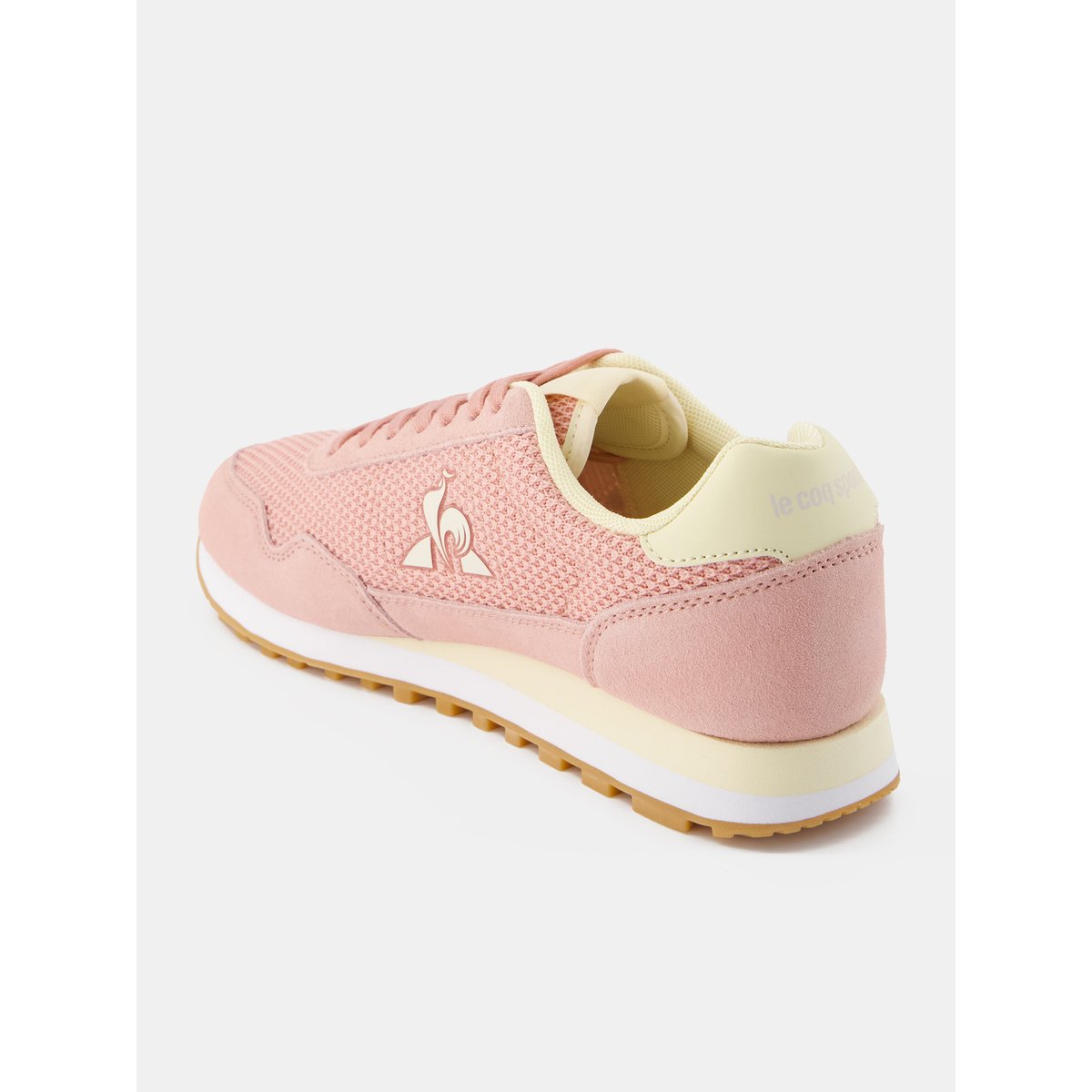 Sneakers rétro-running avec détail suede Astra peach beige, LE COQ SPORTIF
