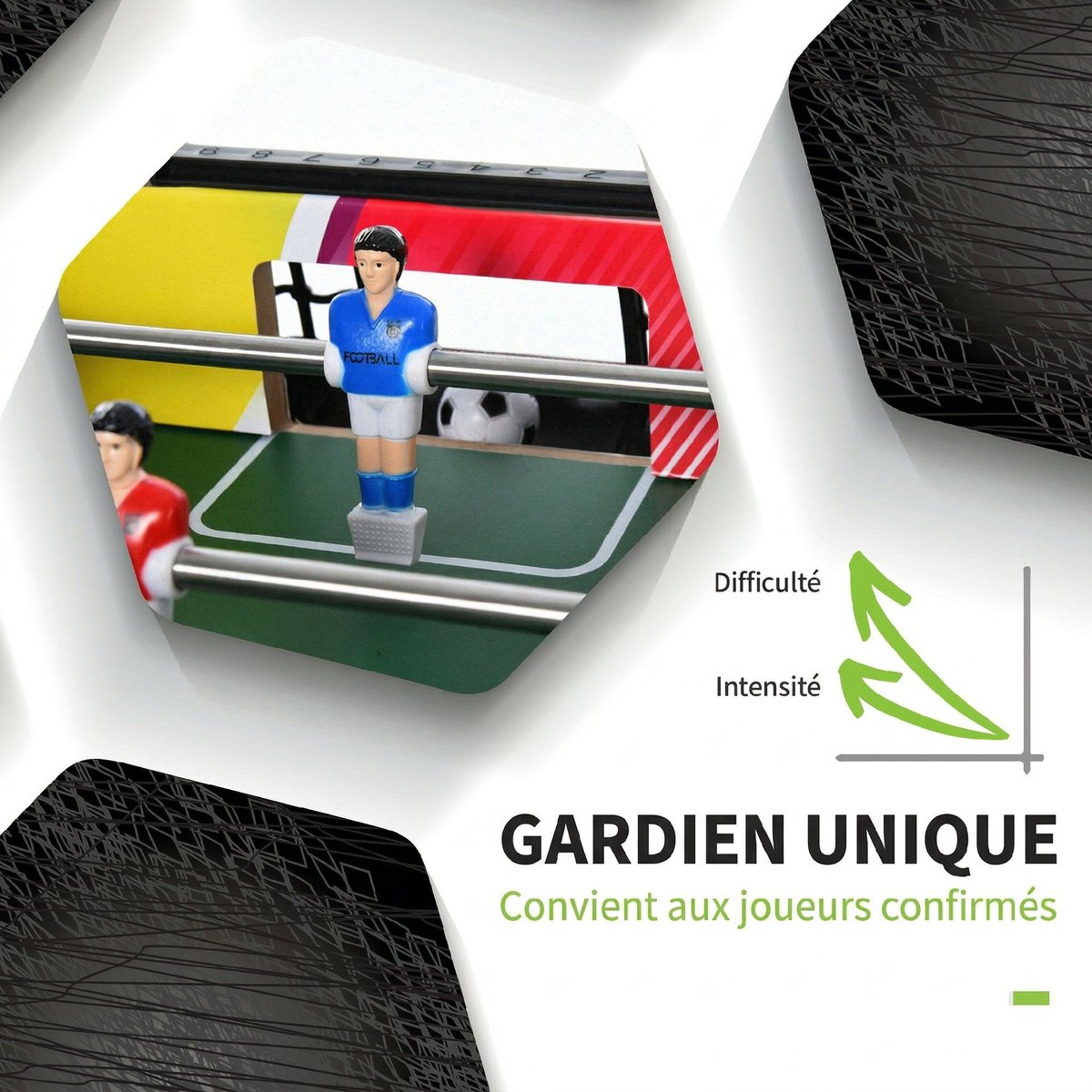 Mini Table Football MDF Multicolore multicolore, HOMCOM