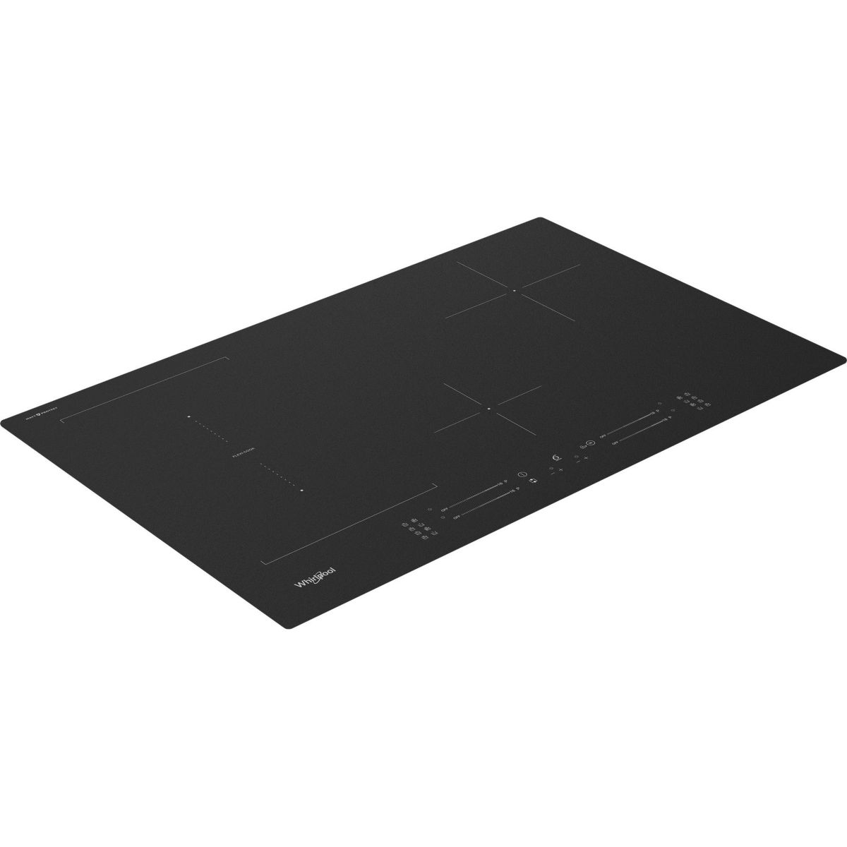 Plaque induction WLS3777NEBM  Matt protect couleur unique, WHIRLPOOL