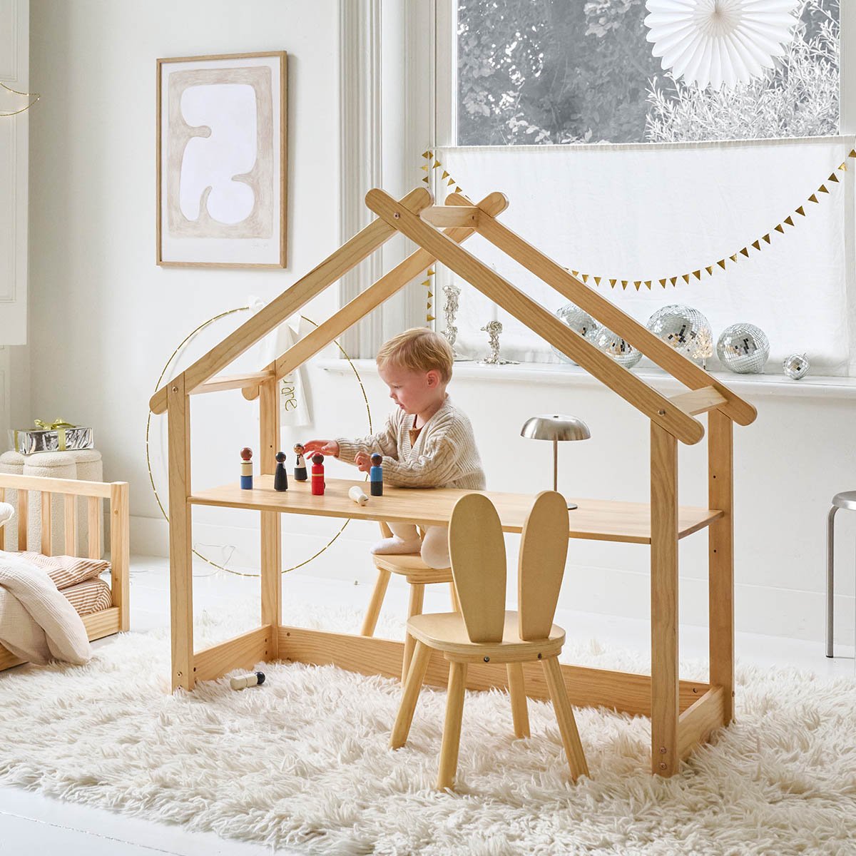 Bureau enfant cabane MAISON naturel, PETITE AMELIE