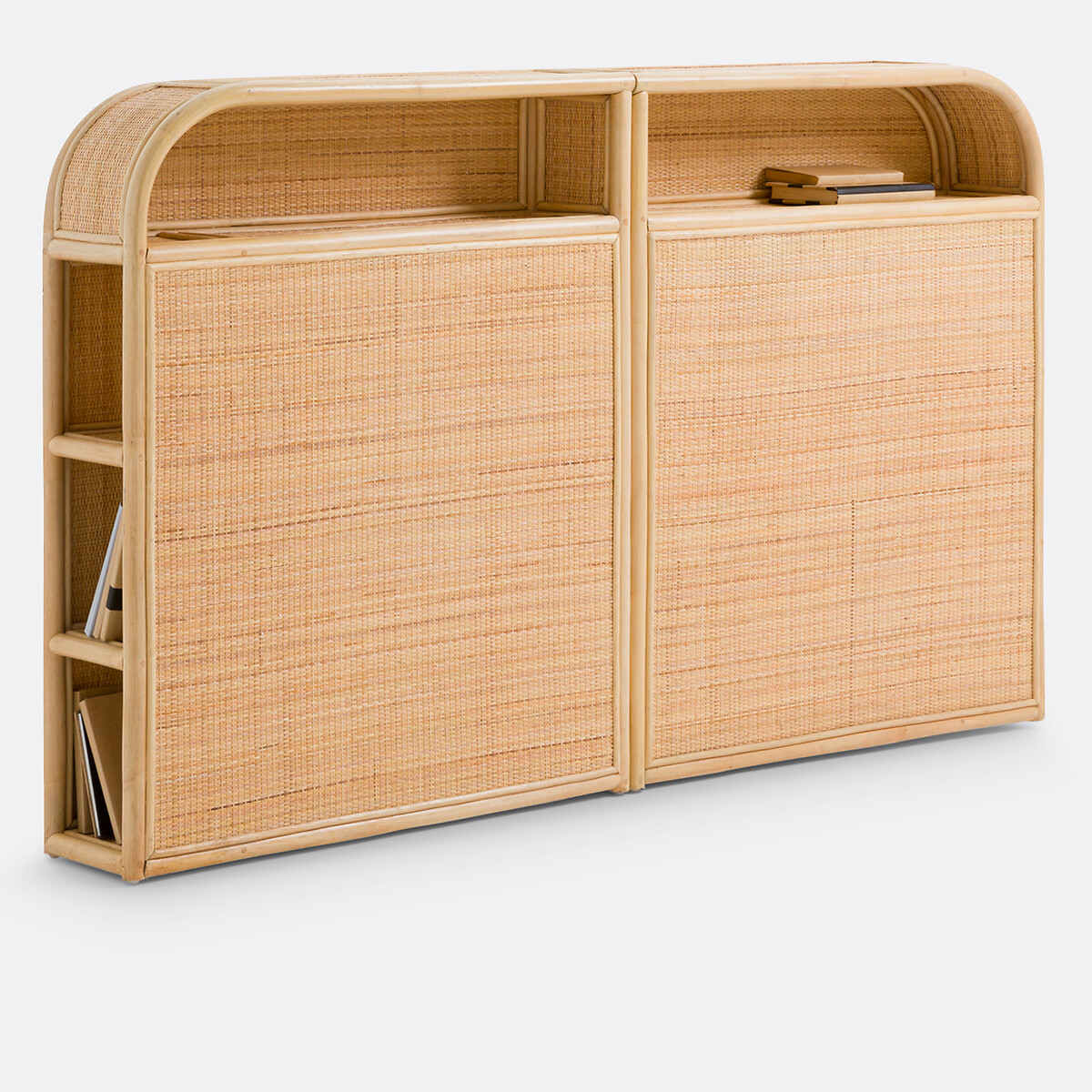 Tête de lit en rotin avec rangements, LADARA naturel, LA REDOUTE INTERIEURS