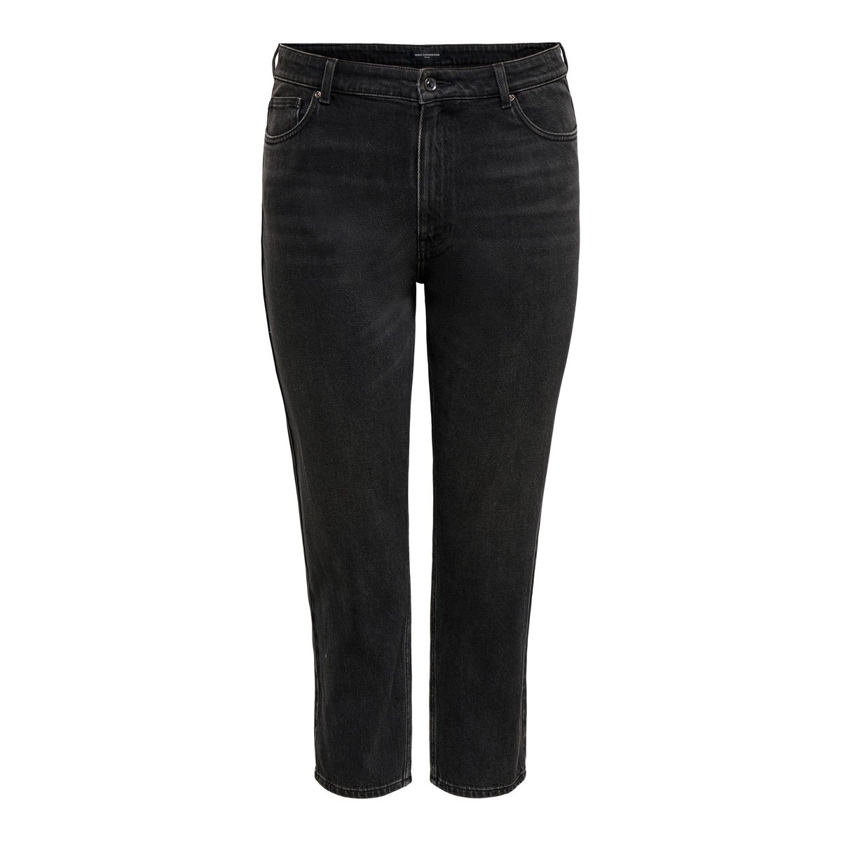 Jean Coupe Droite washed black, ONLY CARMAKOMA
