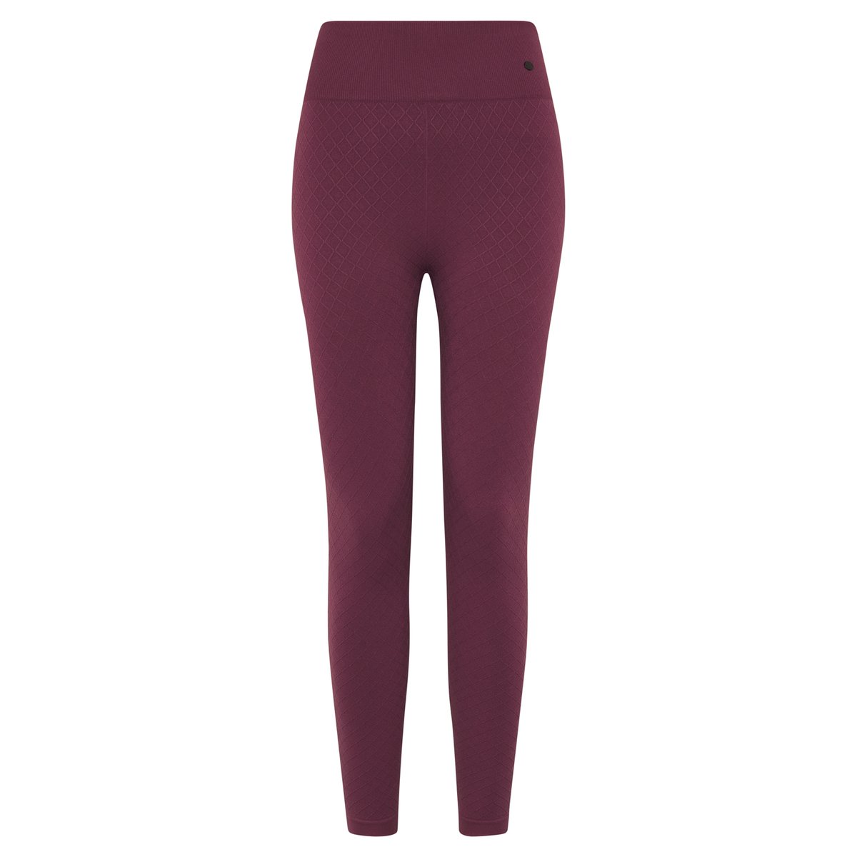 Legging de sport femme Eira taille haute effet gainant bordeaux intense, BORN