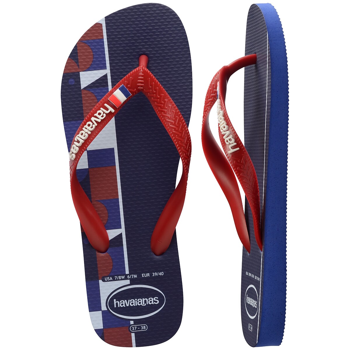 Chanclas de la Copa del Mundo de Hav. Nations France azul/blanco/rojo, HAVAIANAS