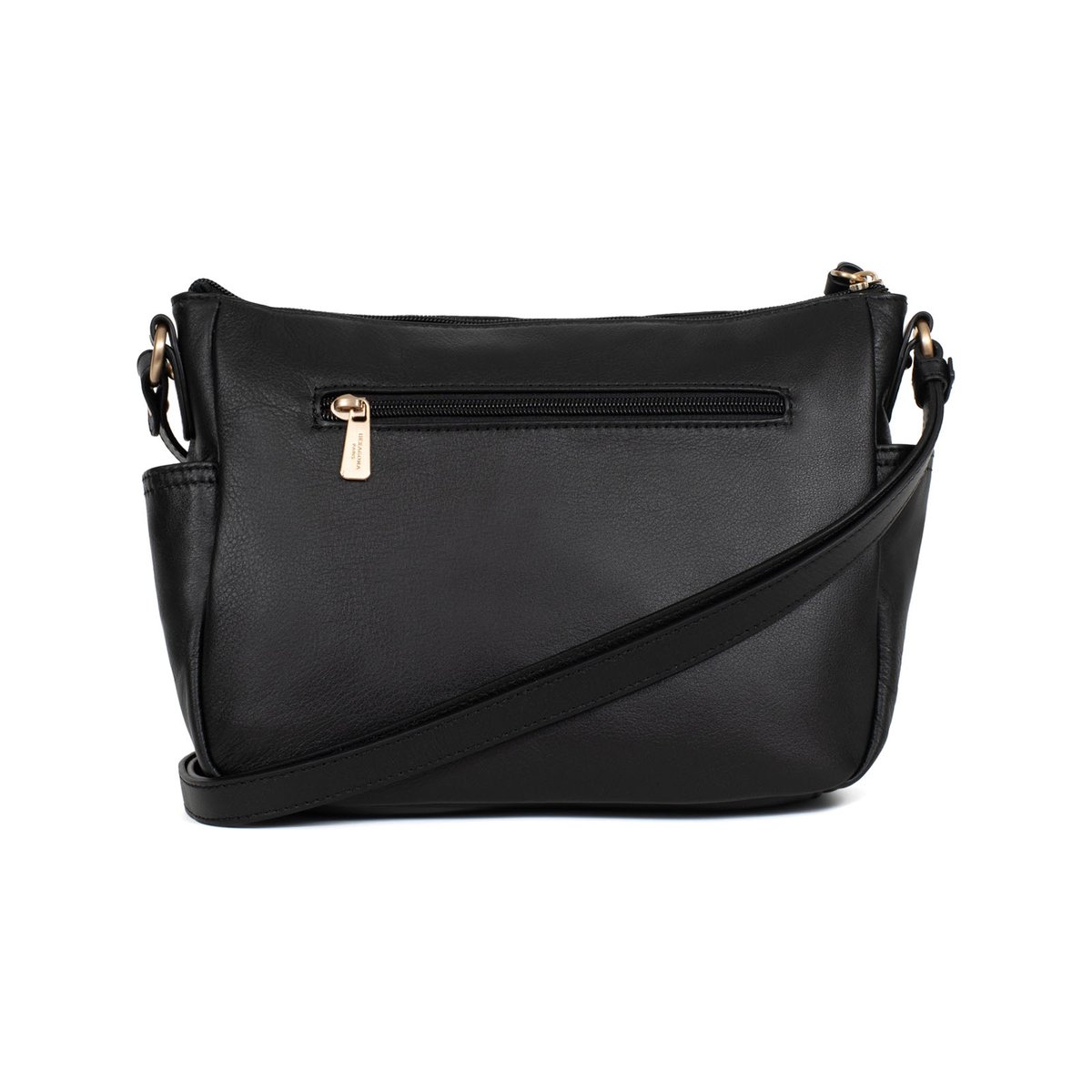 Sac porté travers TAIMA noir, HEXAGONA