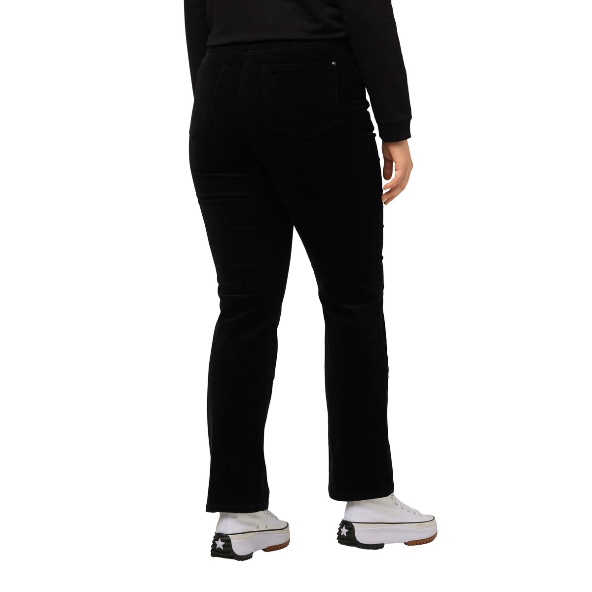 Pantalon en velours côtelé Mandy noir, ULLA POPKEN