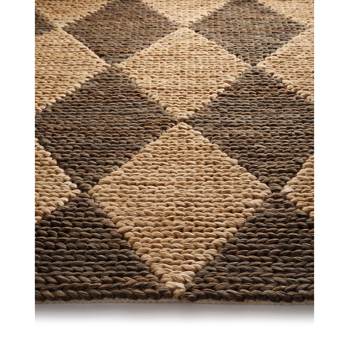 Jute Diamond Rug brown , ORIGIN