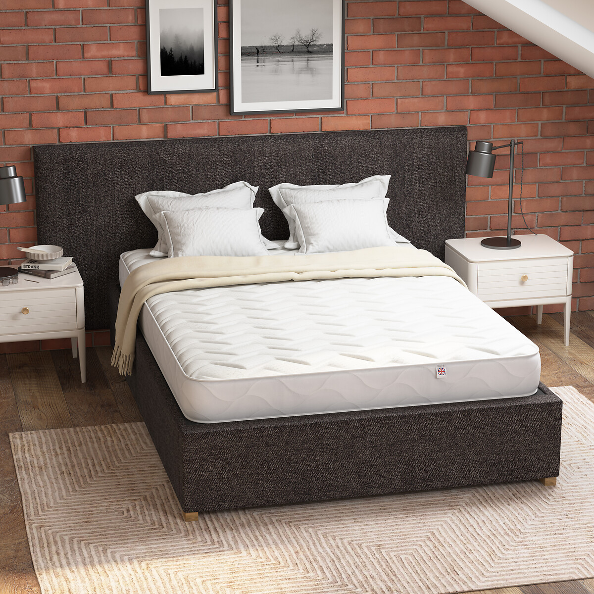 Aspire Essentials Dual Comfort Cool Hybrid Plus Mattress white, ASPIRE