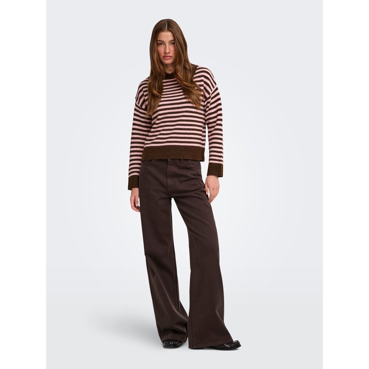 Pull En Maille marron - coffee bean 1, ONLY