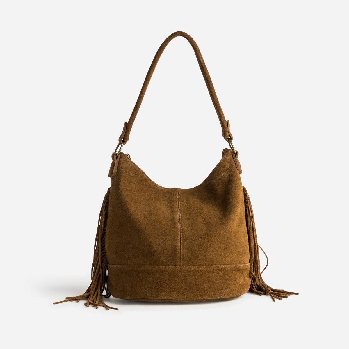 Sac Hobo en cuir MICKOI marron, ERAM