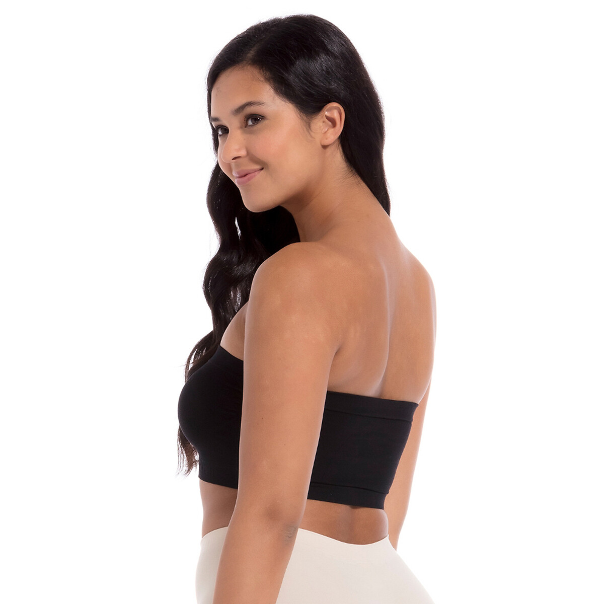Soutien-gorge Bandeau push up en bambou noir, MAGIC BODYFASHION