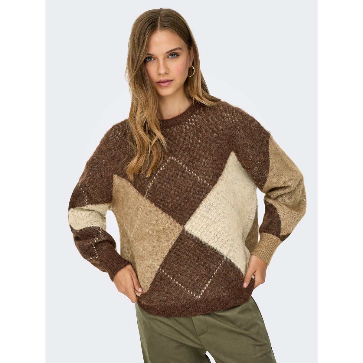 Pull En Maille chestnut, ONLY