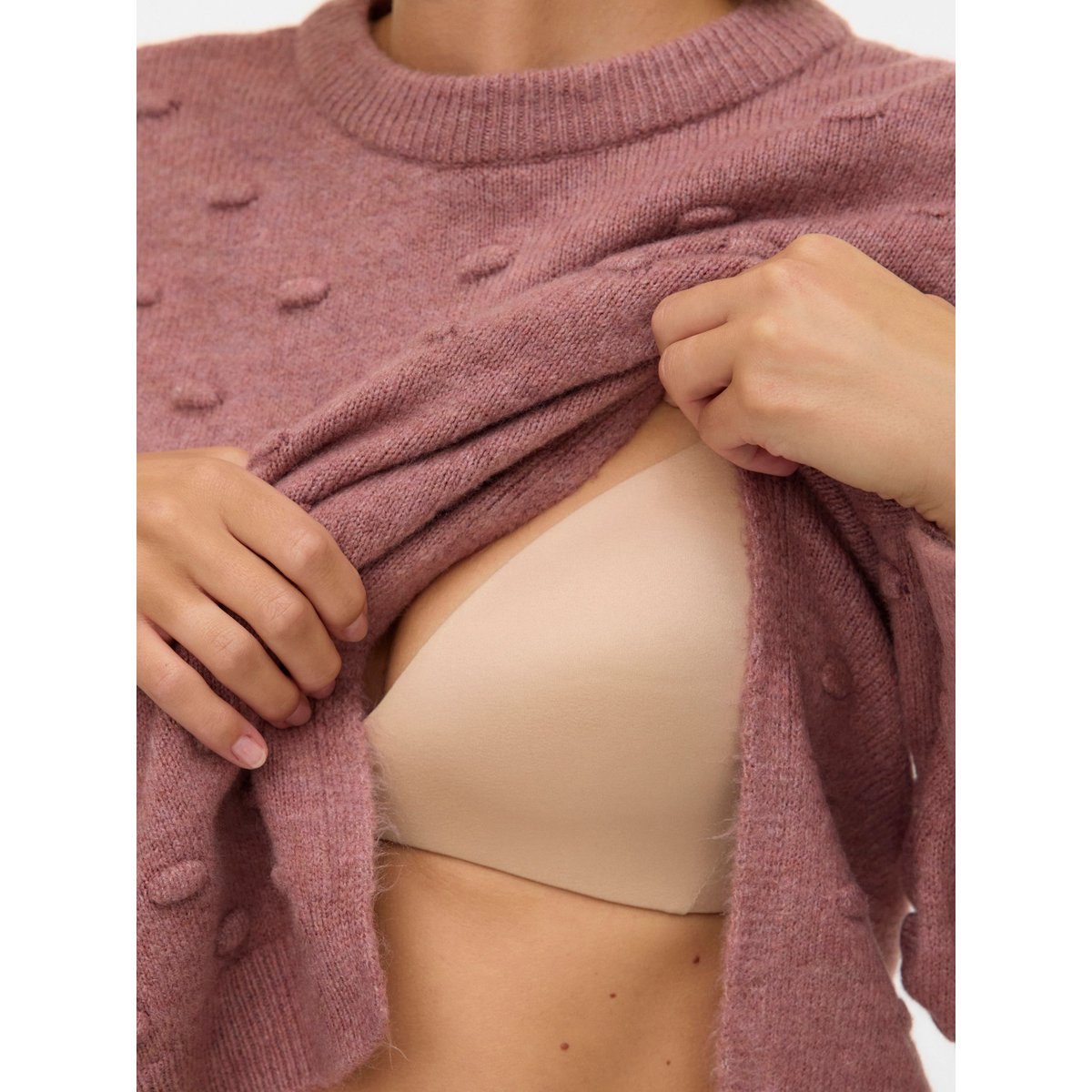 Pull En Maille nostalgia rose, MAMA LICIOUS