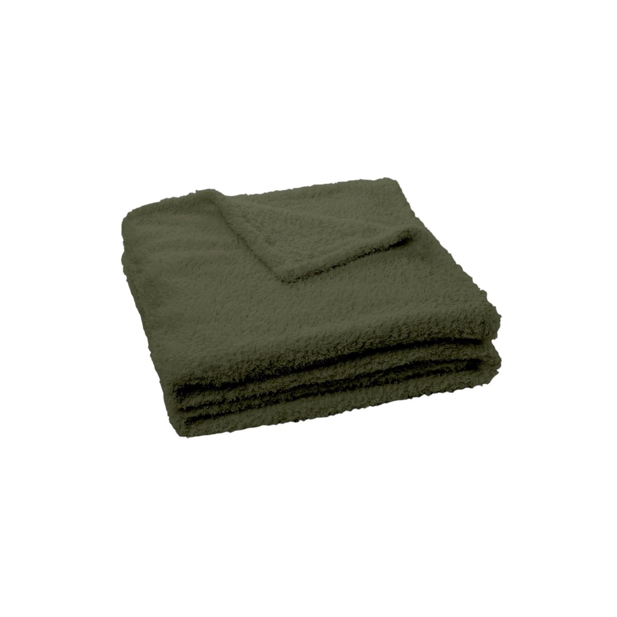 Plaid polaire uni MATCHA vert, TODAY