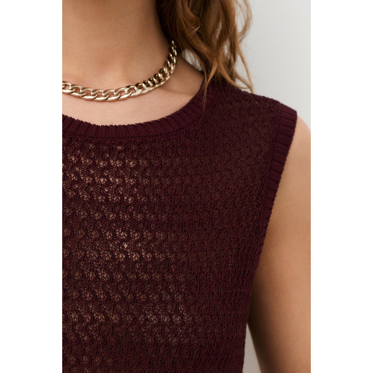 Pull droit col rond PULL MPAQUITO violet foncé, CAROLL