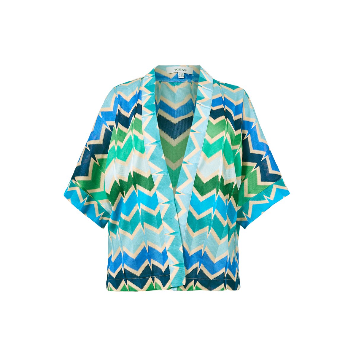 Kimono imprimée bleu, YOEK