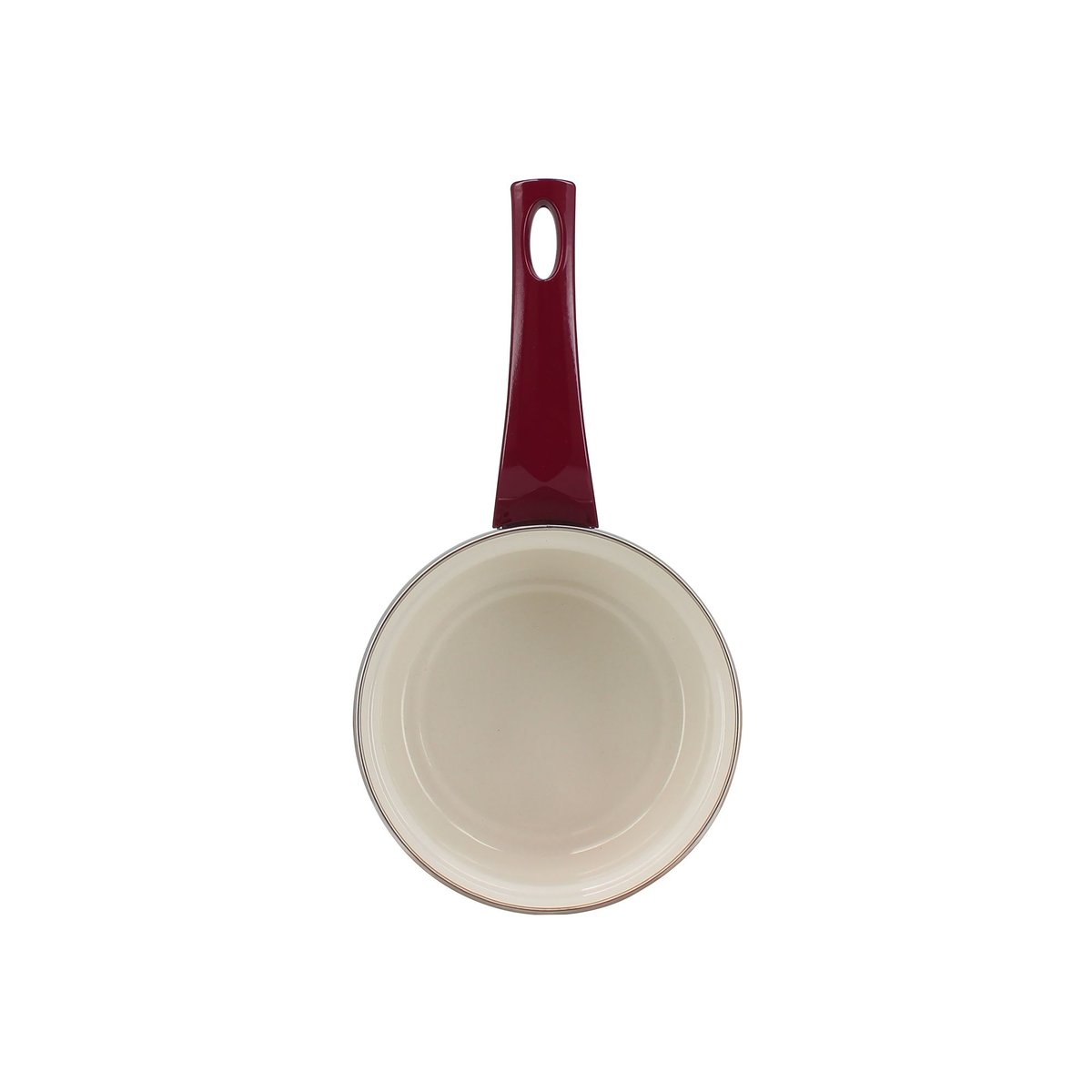 Casserole en acier émaillé, GALLINA beige et rouge, MENASTYL