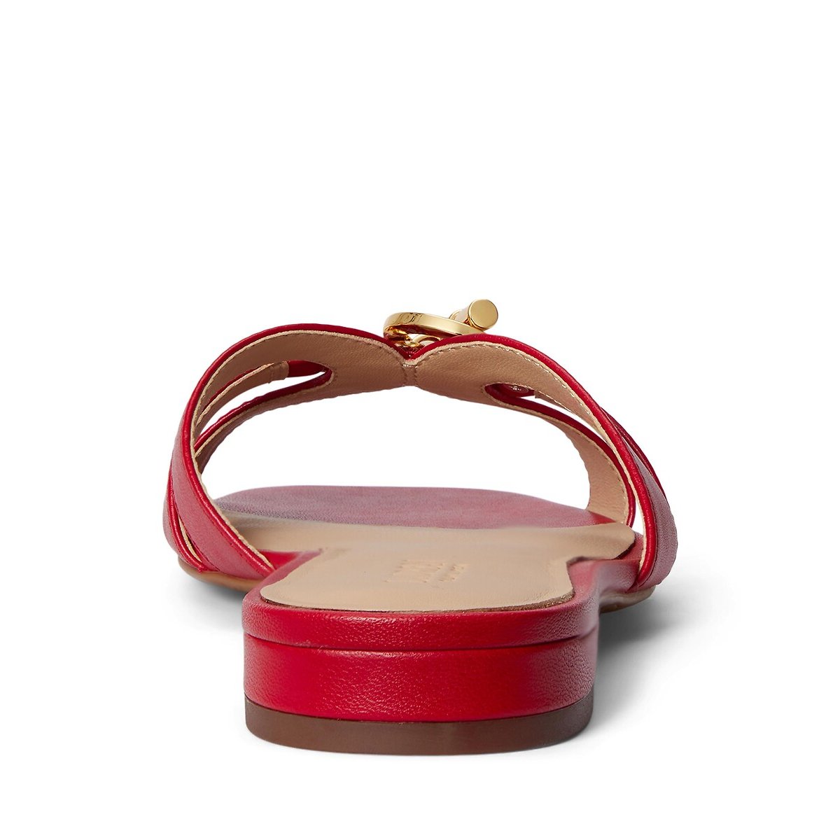 Leren muiltjes Blaike rood, LAUREN RALPH LAUREN