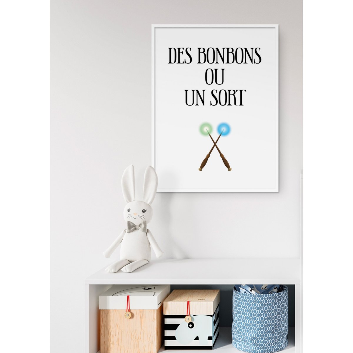 Affiche Des bonbons ou un sort blanc, L'AFFICHERIE