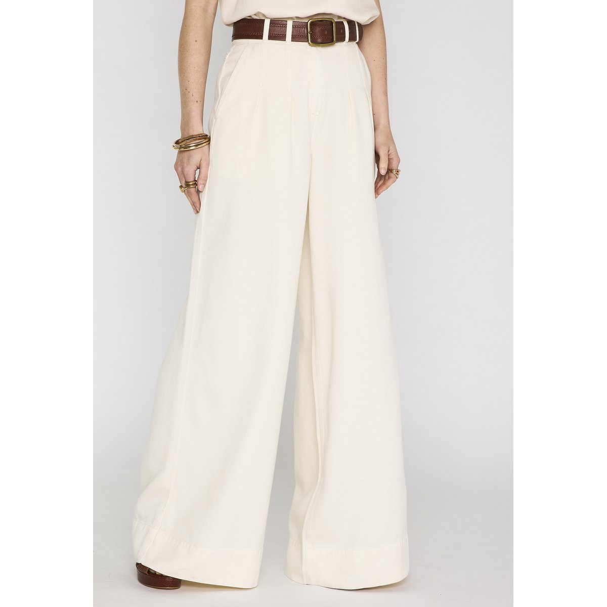 Pantalon large DAISY creme, Maison 123