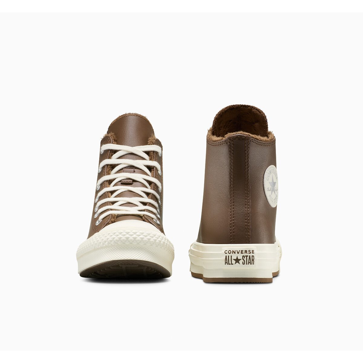 Kids All Star EVA Lift Winter Essentials Trainers in Leather brown, CONVERSE