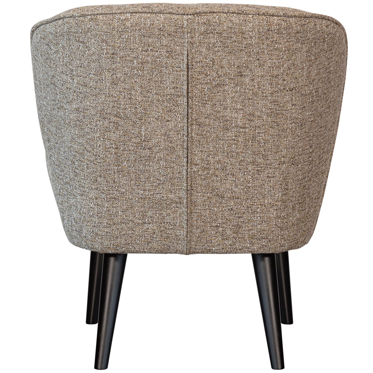 Fauteuil en tissu mélangé - SARA beige mélangé, WOOOD