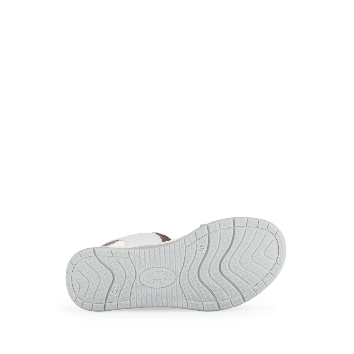 Sandales en cuir à talon compensé blanc, GABOR
